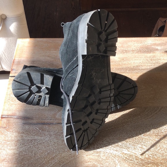 Calvin Klein Black Suede Boots - Like New - Picture 6 of 6